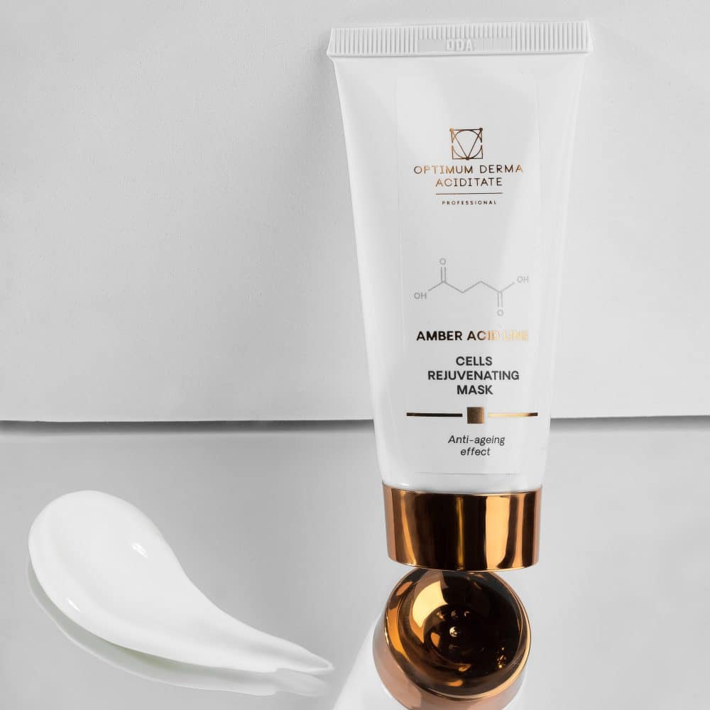 CELLS REJUVENATING MASK WITH AMBER ACID, 50ML - Optimum Derma Aciditate